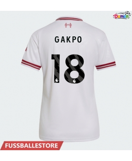 Günstige Liverpool Cody Gakpo #18 Auswärtstrikot Damen 2026-27 Kurzarm